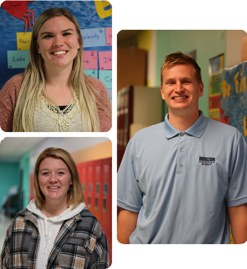 A collage of three HSA Teachers.