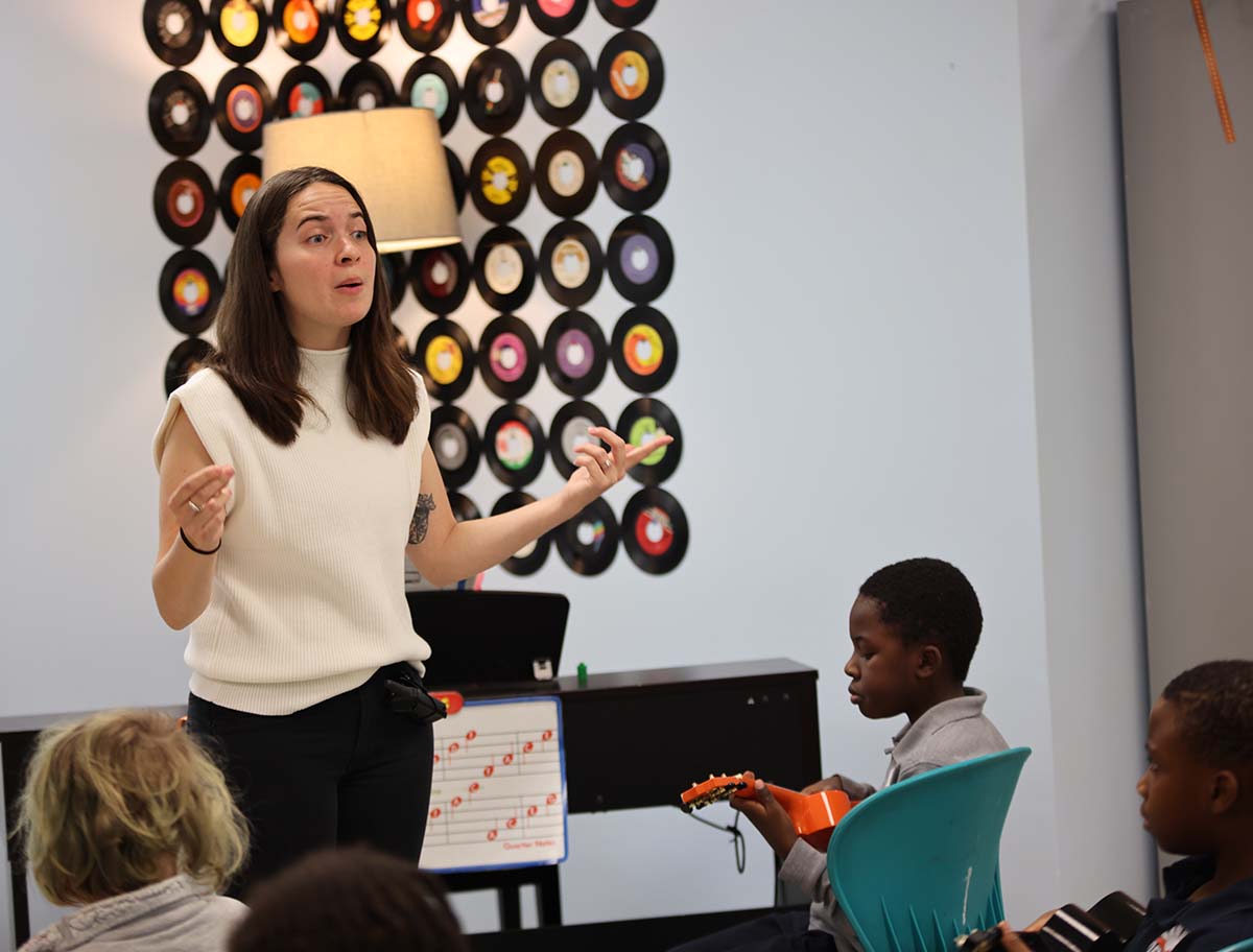 Horizon Science Academy Columbus Elementary School Teacher smiling.